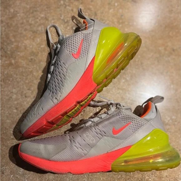 Max 270 Grey Nike Air Max 27 Grey Orange Nike Shoes Nike Air Max